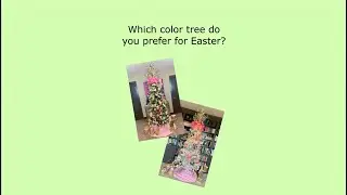 WHICH COLOR TREE FOR EASTER | Green or White? | #shorts #easter #eastertree #easterdecor  #easterdiy