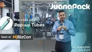 JuanaPack Automatic Pre Roll Tube & Tray Packing Machine Explained at MJBizCon