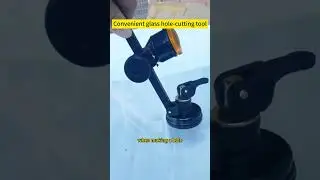 Convenient glass hole cutting tool #lifetips #diy #handdrill #lifetipsforyou
