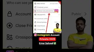 📱 Business Account Can't be Private Instagram? How to Private Instagram Account | Instagram Private