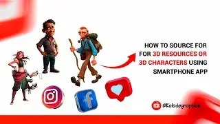 How to get Free 3D Resources and 3D Characters #3Dresources #3Dcharacters #koladegraphics