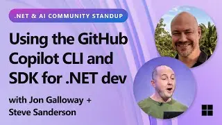 .NET AI Community Standup - Using the GitHub Copilot CLI and SDK for .NET apps