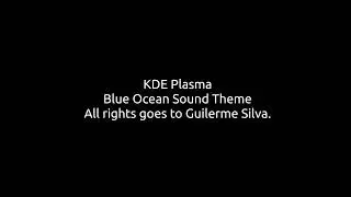 KDE Plasma 6 - Sound Theme (Blue Ocean) (22/6/2023)