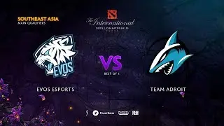 EVOS Esports против Team Adroit, отборочные TI9 SEA, bo1 [Adekvat & Mortalles]