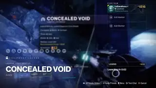 Destiny 2 Concealed Void Lost Sector (Legend) (Hunter)