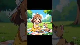 A Kind Girl and a Lonely Cat | Short Moral Story #cat #story #animals #shorts #moralstories