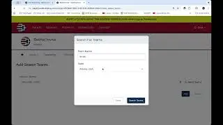 How to add season teams to an event that has been activated