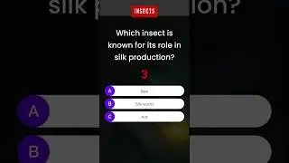 Which insect is known for its role in silk production? #Insects Silkworm #GK #GeneralKnowledge