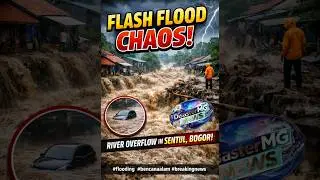 Flash Flood Emergency in Indonesia! River Overflows in Sentul #Indonesia #Bogor #WestJava