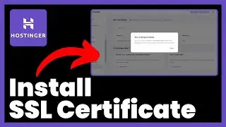 How to Install SSL Certificate in Hostinger