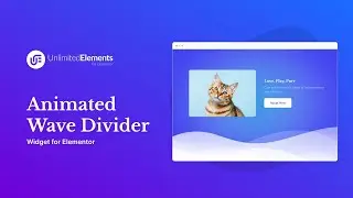 How to Add a Free Animated Wave Divider Background in Elementor?