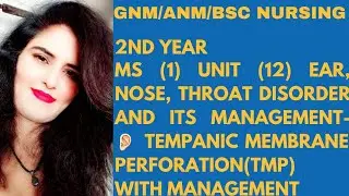 Tympanic membrane perforation ( TMP )with management complete explanation in Hindi 💢