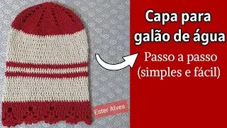 Capa em crochê para galão de água |Simples e fácil