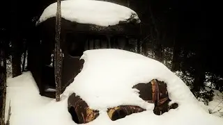 North Maine Woods * ShedHunt Moose Frozen Waterfalls * Snowshoe into Rocky Brook Falls