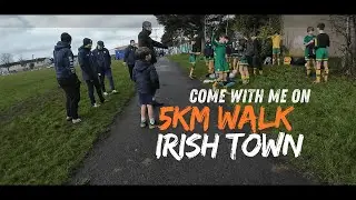 Day 003 Met Irish Kids playing football in Europe's Small Irish Town, Come with me on Walk 5 KM