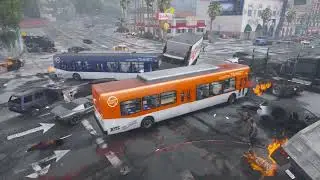 Los Santos Crossroad Traffic Chaos - Grand Theft Auto V 2025