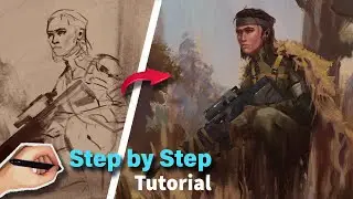 Concept Art Process ( Digital Painting Tutorial )