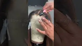 Widows peak / Lagos hairline on a 5x5 glueless closure unit🤩