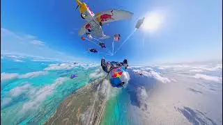 Bahamas desde el cielo: vuelo en formación avión y wingsuits