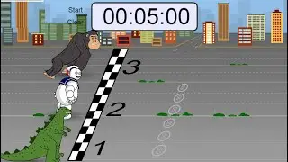 5 minute Monstar Race timer #KIDSTIMER