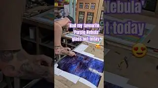Had my favourite purple glass out today 🎉 #stainedglass