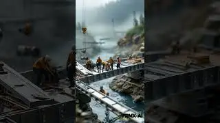 👷&zwj;♂️Миниатюрные ленивые работяги #ai #trending #shorts