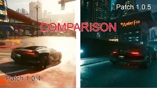 Cyberpunk 2077 Patch 1.05 vs 1.04 Gameplay ||Base PS4||