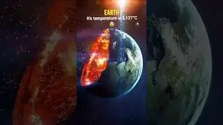 Earth's Core ⚫ vs Jupiter's Core 🔴 | Sun's Core Temperature ☀️🔥 Comparison #earth #jupiter #sun