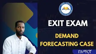 Demand Forecasting Case Study #exitexam2017 #movingaverage #forecasting :|Ethio Exit Exam Solution