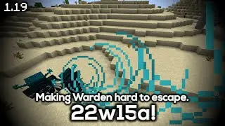Minecraft 1.19 - Warden's Ranged Attack! (22w15a)