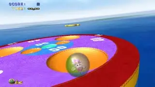The stunt you don't see every day in Super Monkey Ball Deluxe.