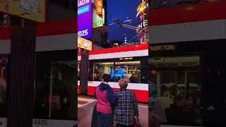Toronto Streetcar in Action at Yonge & Dundas St