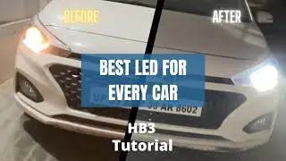 Headlight Installation in Hyundai i20 | Cheapest and brightest Headlight | NIGHTEYE LED 72W