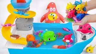 toy asmr 🦈 RC Mini Crocodile & Baby Shark & RC Boat & Aquarium ASMR Satisfying | Review Toys