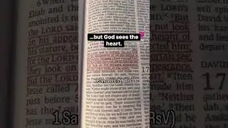 People see appearance. God sees the heart. ❤️ 1 Samuel 16:7 #Shorts #GodSeesTheHeart
