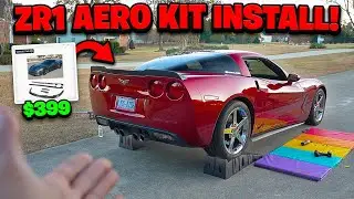 Устанавливаю аэродинамический обвес ZR1 на свой Corvette C6!!