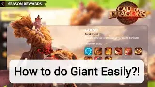 Call of Dragons - How to do Giant Easily?!