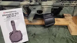 Распаковка и зарядка барабанного магазина Magpul D60 для винтовки AR/M4.