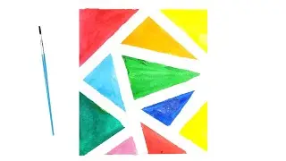 How To Draw Abstract Painting || Easy Abstract Painting Step By Step
