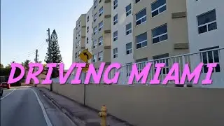 Driving Miami - Harding Avenue and Abbott Avenue - Miami Beach - A right angle view - GoPro Hero 10