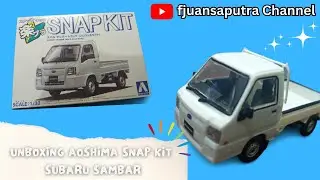 UNBOXING AND BUILD AOSHIMA SNAP KIT SUBARU SAMBAR