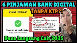 6 Pinjaman Bank Digital  Terbaru| Pinjaman dana Cepat Cair Aman 2025 Pinjol Bunga Rendah Mudah Cair