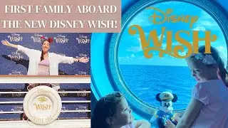 First Family Aboard The New Disney Wish! First Look At The Disney Wish And Hyperspace Lounge!