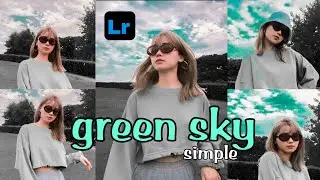 tutorial cara edit foto menggunakan aplikasi Lightroom dengan filter green sky