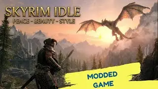 (Portrait) Unique Skyrim Idle. Live Stream Now | Jeremy Soule Ambience |  Skyrim Modder 2026.