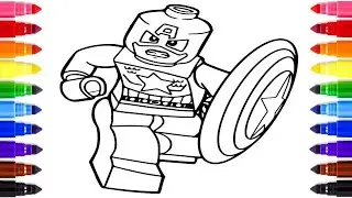 LEGO Captain America Coloring Pages for Kids &ndash; Free Printable Superhero Fun!