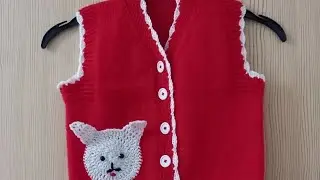 Knitted vest Anastasia (children).Knitted vest. Strickweste.Gilet maglia. Chaleco de punto.
