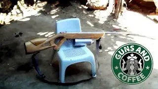 Marble rifle home made. Powered by denatured alcohol - We love Guns