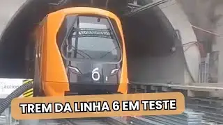 VÍDEO MOSTRA TREM EM TESTES NA LINHA 6-LARANJA