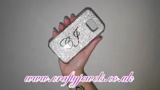 Full Swarovski Crystal Initial Phone Case